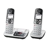 Panasonic KX-TGE522GS DECT Seniorentelefon mit Notruf (Großtastentelefon mit Anrufbeantworter,...