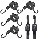 4 Stück Verstellbare Spanngummi mit Haken 100 cm,elastisches Expander mit Haken 100cm,einstellbare...