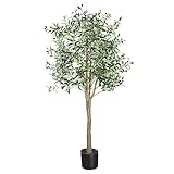 YOLEO Künstlicher Olivenbaum 180cm kunstpflanze Künstliche Pflanzen groß Olivenbaum Künstlich...