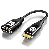 8K Mini-HDMI-zu-HDMI-Adapter, 6er-Pack, Stecker auf Buchse, Kabel mit 8K @ 60Hz, 4K @ 120Hz HDR 3D...