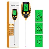 Eyglo 5-IN-1 Bodentester pH-Meter, Digitaler Pflanzen Thermometer-Tester mit...