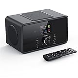 Internetradio WLAN | DAB Radio mit Bluetooth | Küchenradio 100 Watt 2.1-Lautsprecher mit Subwoofer...