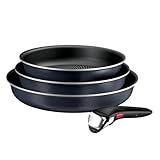 Tefal Ingenio Enjoy Pfannen-Set, 3-teilig, 22/24/28 cm + abnehmbarer Griff, induktionsgeeignet,...