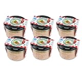6 x Geflügel Leberwurst 170g im Glas | 15281 | RATION | 6 Gläser | Hausmacher Qualität | DFW -...