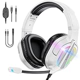 Krysenix PG2 RGB Gaming Headset für PS4, PS5, PC, Xbox,Switch,Ps5 Gaming Headset mit Mikrofon,...