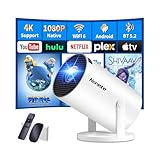 Mini Beamer 4K Projektor Full HD 1080P mit WiFi 6 und Bluetooth 5.2, Android Tragbarer Projektor...