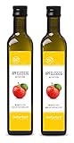 Apfelessig naturtrüb BIO 1000ml (2x 500ml) I rein, unverarbeitet, unpasteurisiert I Apfelessig...