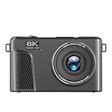 VELATEMOR 8K-Digitalkamera für Fotografie,WiFi, 88 MP,3 Zoll Ultra HD, 180°-Klappbildschirm mit 18...