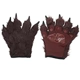 BESPORTBLE 1 Paar haarige Handschuhe: Werwolf-Katzenpfote für Halloween und Cosplay –...