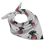 FJQWKLF Bandanas mit Boxer-Hund für Damen, quadratischer Aufdruck, Kopftuch, Armband, leichtes...