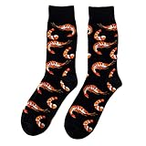 Socken für Herren und Damen, lustige Meeresfrüchte-Serie, Baumwolle, Crew-Socken, farbige...