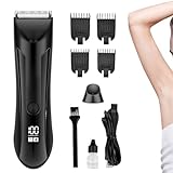 dzqad Wiederaufladbarer Barttrimmer Für Männer - Wasserdichter Körperhaartrimmer | Rasurpflege...