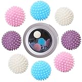 Trockner Ball, 8 Stücke Wiederverwendbare Dryer Balls, Wäsche Wäschetrockner Trocknen Ball,...