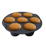 Silikon-Muffinform – 7 Tassen Muffinform, Kuchenbackförmchen | Antihaftbeschichtete...