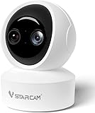 VSTARCAM Kamera mit Doppelobjektiv,Sicherheitskamera für den Innenbereich,2K WLAN,Babykamera,360°...