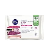 NIVEA Weiche Make-up-Entfernungstücher (1 x 25 Stück), Abschminktücher für trockene und...