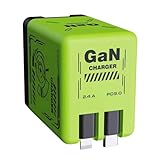 -Ladegerät, Dual-Port, einziehbarer Adapter für Zuhause, Reisen und Auto