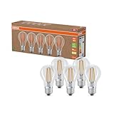 Osram Hocheffiziente LED Lampen mit Energieeffizienz Klasse A, Vorteilspack mit 5 Leuchtmittel,...
