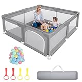 Sour Lemon Baby Laufgitter Laufgitter baby, Kinderzaun mit Anti-Kollision Schaum Absperrgitter mit...