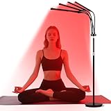 Rotlichtlampe Stehlampe, Infrarotlampe mit 660nm&850nm&940nm, 3 Modi & 5 Helligkeitsstufen &...