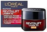 L'Oréal Paris Tagespflege mit LSF 25, Straffende und aufpolsternde Anti-Aging Gesichtspflege mit...