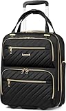 LUGGEX Handgepäck Koffer mit Rollen - 40x34x19cm Cabin Trolley mit Laptopfach - Weichschale Koffer...