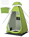 Duschzelt Camping, LIBERRWAY Toilettenzelt Pop Up 120 * 120 * 195cm Wasserdicht Privatsphäre...