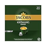 Jacobs Kaffeekapseln Krönung Crema, 200 Nespresso kompatible Kapseln, 10er Pack, 10 x 20 Getränke,...