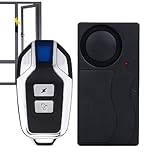 Motorrad-Alarmanlage – tragbarer Alarm 110 dB mit Vibrationssensor, verstellbares Motorradschloss,...