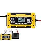 Autobatterieladegerät, 6A 12V Smart Automotive Charger Battery Charger, Battery Maintainer Trickle...