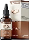 Maca Tropfen hochdosiert - Premium Maca Wurzel Extrakt mit Vitamine, Calcium, Kalium, Magnesium -...