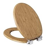 eSituro Toilettendeckel,mit Absenkautomatik, Klodeckel MD Holz Premium WC Sitz,Klobrille einfache...