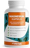 Magnesium Kapseln 365x (1 Jahr) - 668mg Magnesium-Oxid, davon 400mg Magnesium pro Kapsel - sehr...