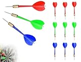 Lhbwhiz 9 Stück Dartpfeile Set,Professional Nadelspitze Darts,Kinder Darten Pfeile,Profi Steeldarts...
