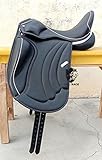 WILD RACE Leder-Dressur-Monoflap-Wechseleisensattel/Leather Dressage Monoflap Changeable Gullets...