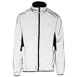 Trespass Zig, Silver Reflective, XL, Wasserdichte Sportjacke aus Reflektivem Material für Herren,...