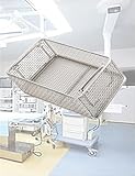 Sterilisationskorb für chirurgische Instrumente, Edelstahl-Mesh-Tablett für effektive...