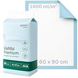 ViaMol® Premium | 100 | Inkontinenzunterlagen Einweg 60x90 cm – Saugstarke Krankenunterlagen...