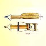 Ratschen-Spanngurte, 1 Stahlrahmen, 2 Stahlhaken, 1 Gurtband, 4 cm breit. Ratschen-Spanngurte, 3...