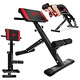 Hop-Sport Rückentrainer Hyperextension 45° Bauchtrainer HS-1016 klappbares Fitnessgerät für...