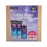 John Frieda Traumlocken Vorteils-Set für lockiges - Shampoo, Conditioner, Styling Spray & gratis...