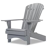 Original Dream-Chairs since 2007 Adirondack Stuhl Comfort“ de Luxe in grau aus Holz Gartensessel...