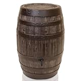 YourCasa Regentonne 250 Liter [Barrel] mit windsicherem Deckel - Regenfass Frostsicher aus...