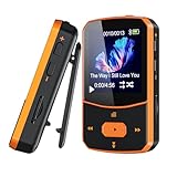 PINHUI 64GB MP3 Player Bluetooth 5.3,Sport Mini-Design mit Clip(nur 24g) mit 1,5 Zoll TFT...