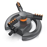 Brandson - Rasensprenger 360 Grad Kreisregner - Garten Sprinkler 3/4 Zoll- Rotierender Wasser...