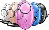 Notfall Persönlicher Alarm [5er Pack] Qoosea Scream Safesound Alarm 140dB LED Taschenlampe für...