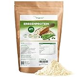 Erbsenprotein Pulver 1,1 kg / 1100 g - 87% Proteingehalt - 100% Erbsen-Proteinisolat - Herkunft...