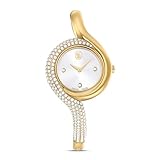 Swarovski Dextera Asymmetric Uhr, Schweizer Produktion, Metallarmband, Goldfarben, Vergoldetes...