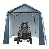 Fyssnn Outdoor Garage & Aufbewahrungszelt 2.4x2.4x2.4m, Wetterfeste faltbare Gerätegarage für...