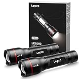 Lepro LED Taschenlampe, LE2000 Extrem Hell LED Taschenlampen mit 5 Modi, Zoombare Camping Handlampe,...